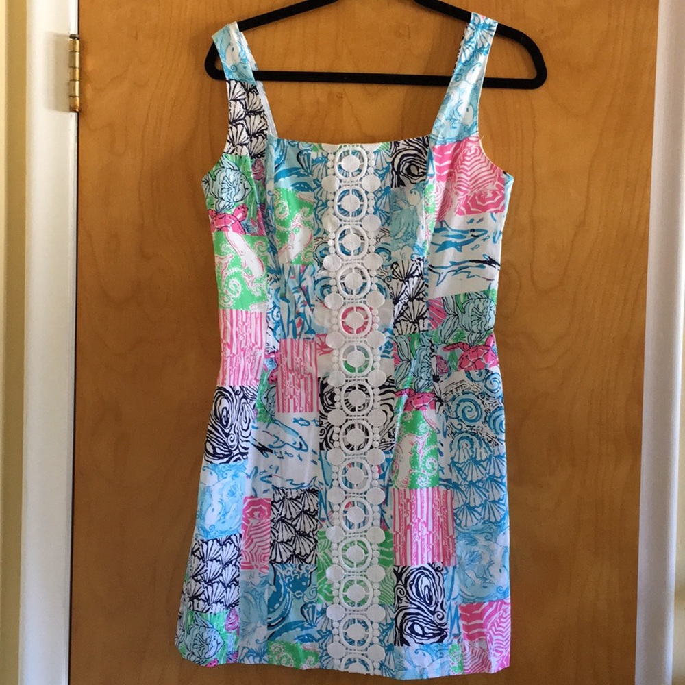 Lilly Pulitzer spring dress size 4 lace turtle